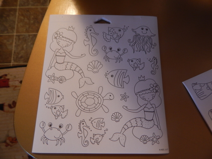 Fun new stickers.  COLOR your own "UNDER THE SEA" Stickers!!!