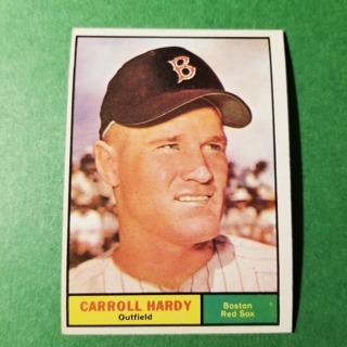 1961 - TOPPS EXMT - NRMT BASEBALL - CARD NO. 257 - CARROLL HARDY - RED SOX