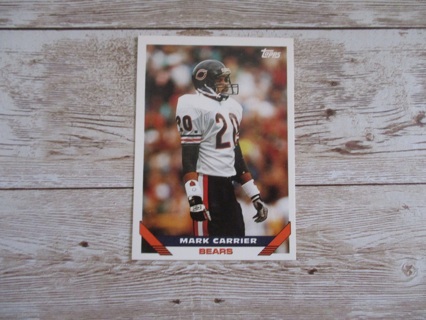 Topps Mark Carrier Bears 1993 football trading cards number 138
