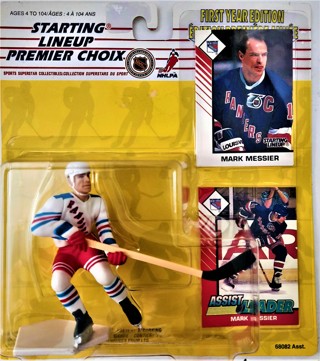 1993 Starting Lineup MARK MESSIER action figure & 2 trading cards - New/sealed