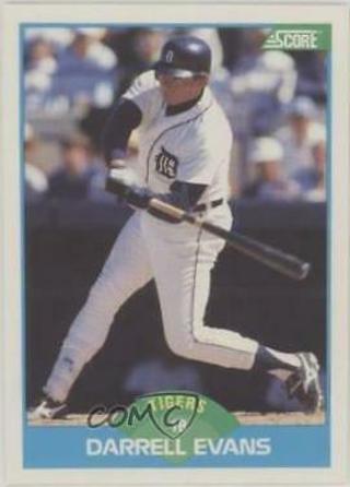 Darrell Evans 1989 Score Detroit Tigers