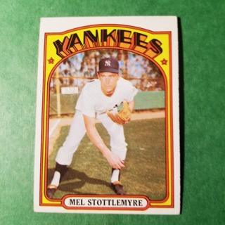  1972 - TOPPS BASEBALL CARD NO. 325 - MEL STOTTLEMYRE - YANKEES