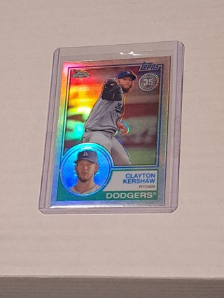 *Dodgers* Clayton Kershaw Topps Chrome Refractor 