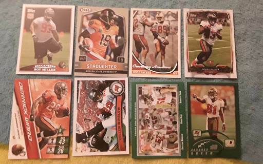 8 card Tampa Bay Buccaneers lot rcs insert