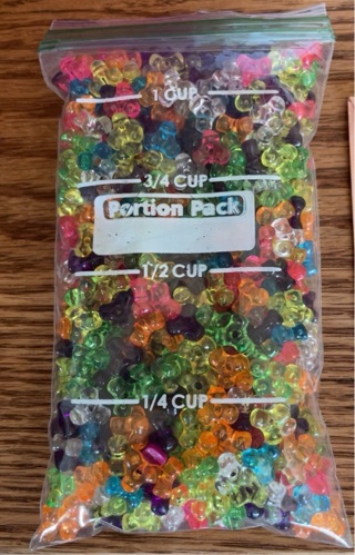 1 cup of tri-beads colorful 