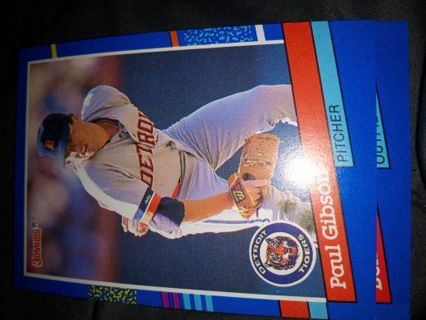 Paul Gibson 1991 Donruss Detroit Tigers