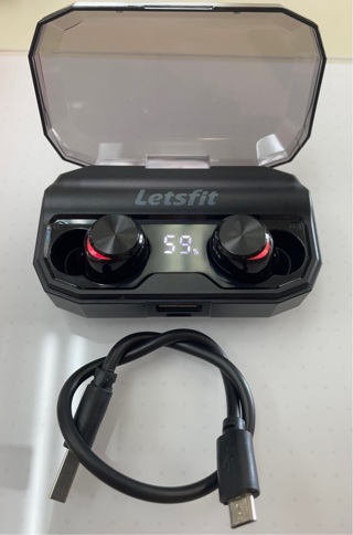 Letsfit Wireless Sports Earbuds with Mic and Drop-Safe Fit Designed for Workout