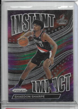 Shaedon Sharpe 2022-23 Prizm Instant Impact #14