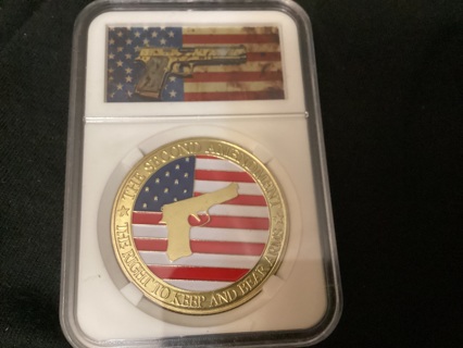 THE SECOND AMENDMENT COIN IN CASE