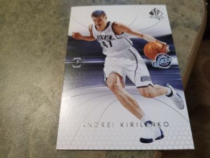 2005 UPPER DECK SP AUTHENTIC ANDREI KIRILENKO UTAH JAZZ BASKETBALL CARD# 85