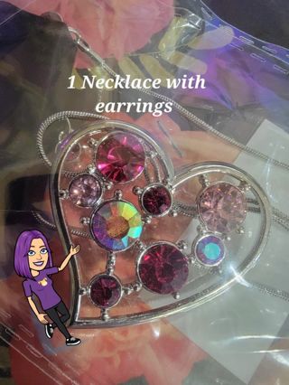 1 necklace with earrings