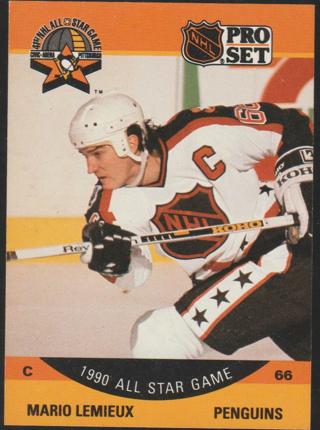 1990-91 Pro Set Mario Lemieux All Star #362 Pittsburgh Penguins - HOF