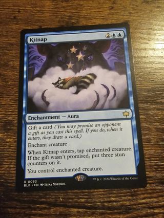 Magic the gathering mtg Kitnap rare card Bloomburrow