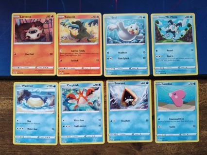 Pokemon Crown Zenith Fire and Water Cards