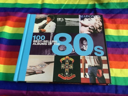 100 Best-Selling Albums Of The 80’s Hardcover Book Brand New