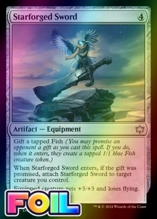  Starforged Sword BLB Bloomburrow MTG 249 FOIL UNCOMMON 