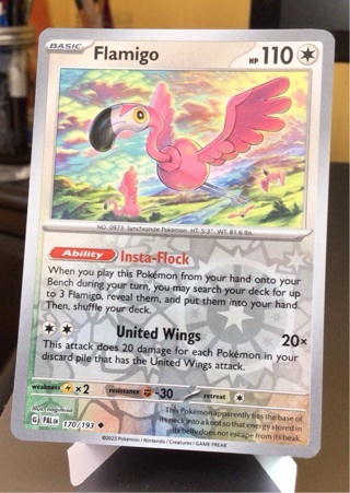 Flamingo Pokémon Card 