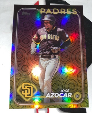 2024 Topps Summer Holiday Foil Jose Azocar #423 San Diego Padres 