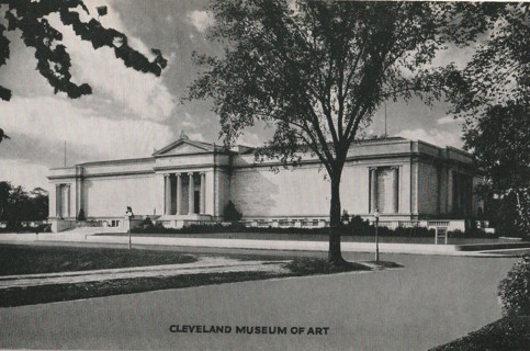 Vintage Unused Postcard: B&W: Cleveland Museum of Art, Cleveland, OH