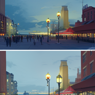 Listia Digital Collectible: Navy Pier At Night Downtown Chicago