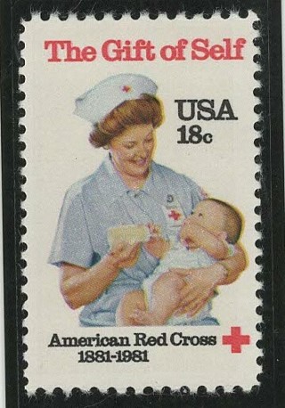 1981, America Red Cross Stamp