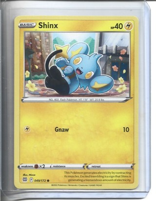 Pokemon Sword & Sheild Brilliant Stars Set Shinx Card