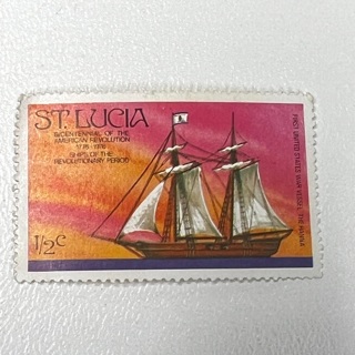 St. Lucia 1/2 Cent Postage Stamp 1970’s 