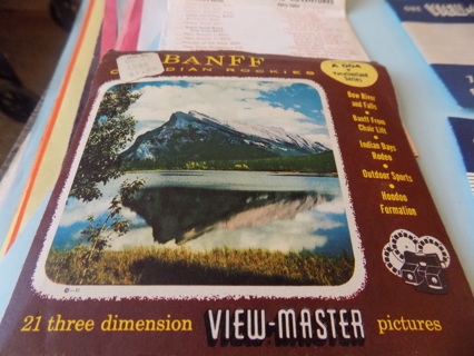Vintage 1956 Braniff national Park 21 3 dimenstional View Master pictures on 3 discs