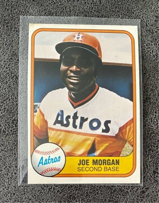 Joe Morgan 1981 Fleer