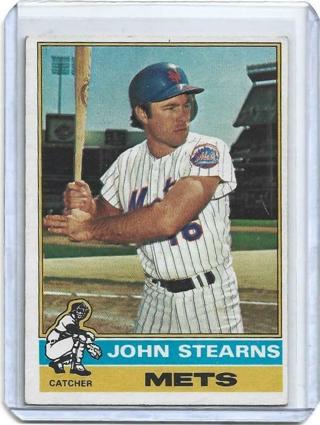 1976 TOPPS JOHN STEARNS CARD