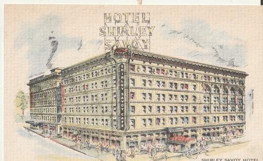 Vintage Unused Postcard: s: Shirley Savoy Hotel, Denver, CO