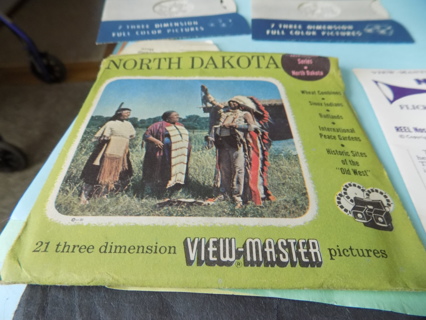 Vintage 1956 21 three dimensional View-Master reels North Dakota