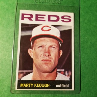 1964 - TOPPS BASEBALL CARD NO. 166 - MARTY KEOUGH - REDS - EXMT+