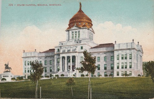 Vintage Unused Postcard: Montana State Capitol