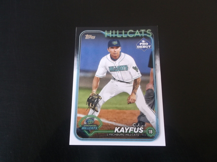 2024 Topps Pro Debut C.J. Kayfus   card   #  PD-15 Lynchburg Hillcats 