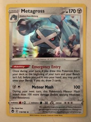 Metagross 119/195 rare holo nm pokemon