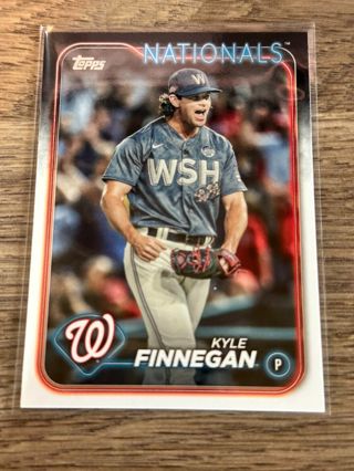2024 Topps  #153 Kyle Finnegan Washington Nationals Baseball Card