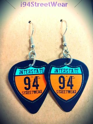 i94StreetWear Guitar Pick Earrings B-9