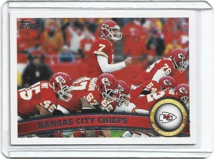 2011 TOPPS KANSAS CITY CHIEFS TEAM CARD