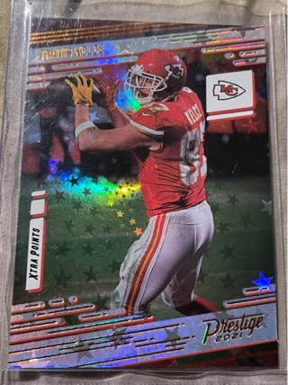 2021 Panini Prestige Stars Refractor Travis Kelce Kansas City Chiefs 