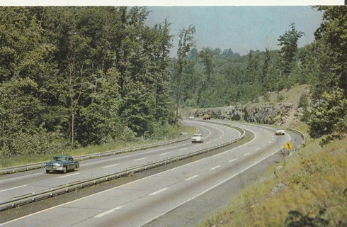 Vintage Unused Postcard: m: Pennsylvania Turnpike