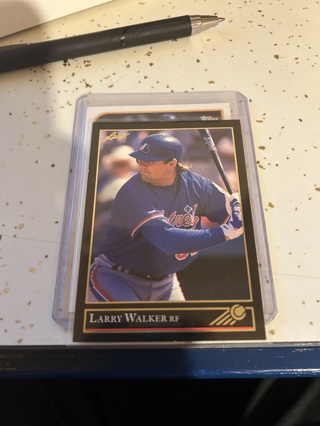 1992 leaf black gold larry walker