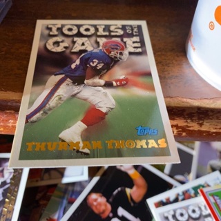 1994 topps gold tools of the trade Thurman Thomas football card 