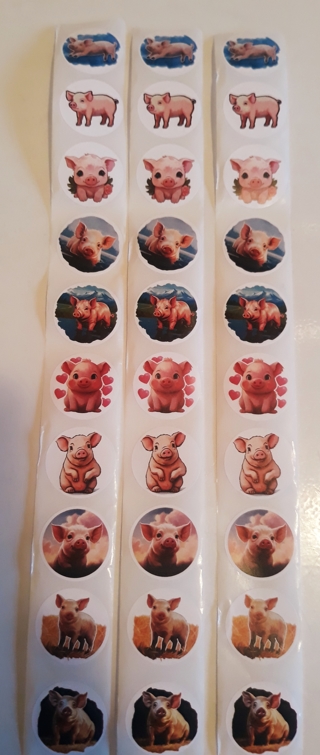 30 Pig Stickers