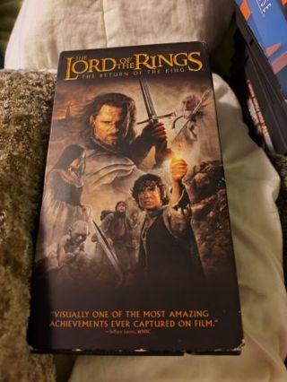Lord of the Rings VHS Return of the King