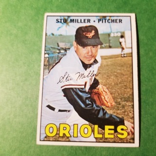 1967 - TOPPS BASEBALL CARD NO. 345 - STU MILLER - ORIOLES