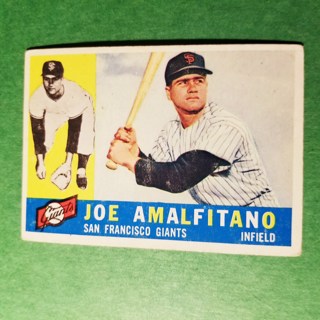 1960 - TOPPS BASEBALL CARD NO. 356 - JOE AMALFITANO - GIANTS