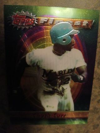 1994 TOPPS FINEST CHUCK CARR FLORIDA MARLINS BASEBALL CARD# 8