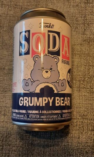 Opened Funko Soda Common of Grumpy Bear 1/6,250 Figure is in Sealed Bag