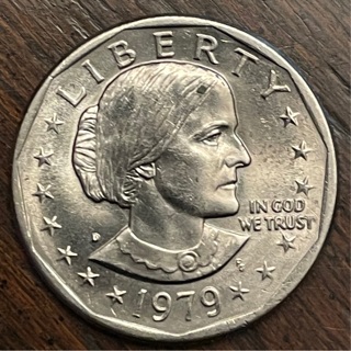 1979 D Susan B Anthony Dollar BU Narrow Rim Far Date